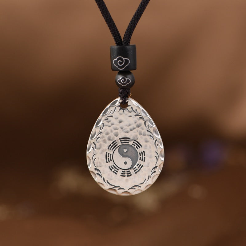 Aura Craft Feng Shui Yin Yang Bagua Lucky Blessing Amulet Necklace