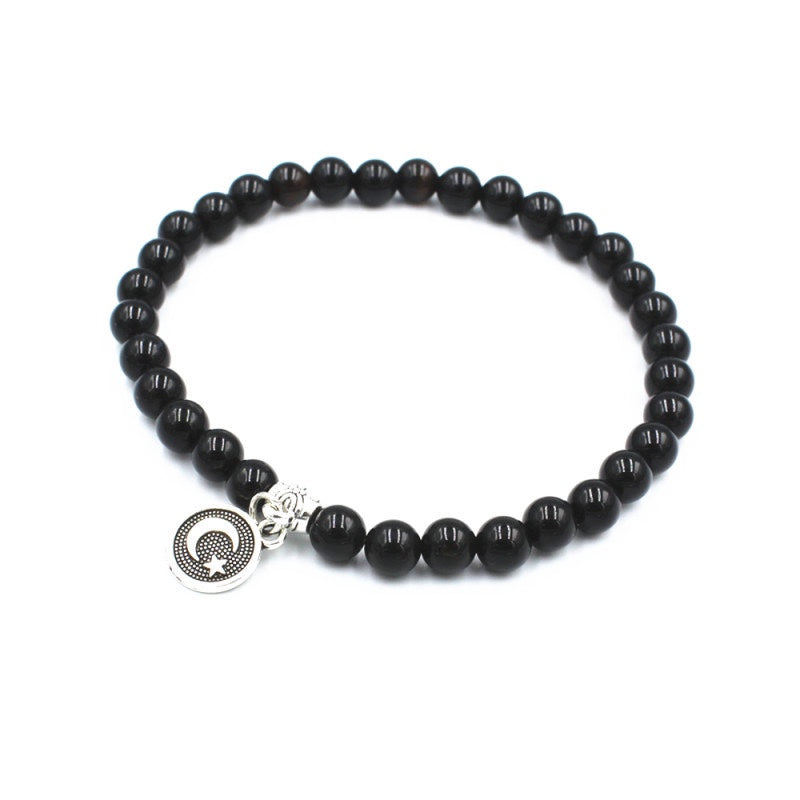 Aura Craft Moon Agate Meditation Blessing Bracelet