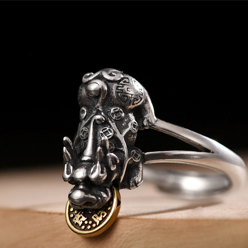 Aura Craft Copper Coin Pixiu Fortune Ring 2