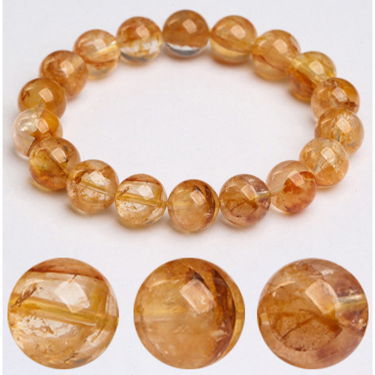 Aura Craft Natural Yellow Gum Flower Lucky Bracelet 3