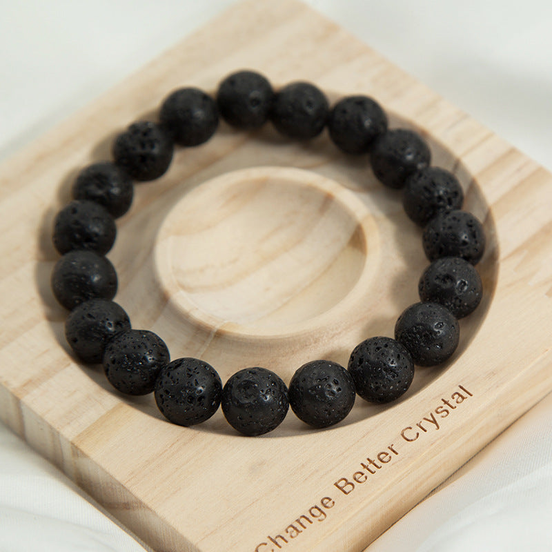 Aura Craft Volcanic Rock Bracelet for Warding Evil and Blessing Meditation and Healing 2