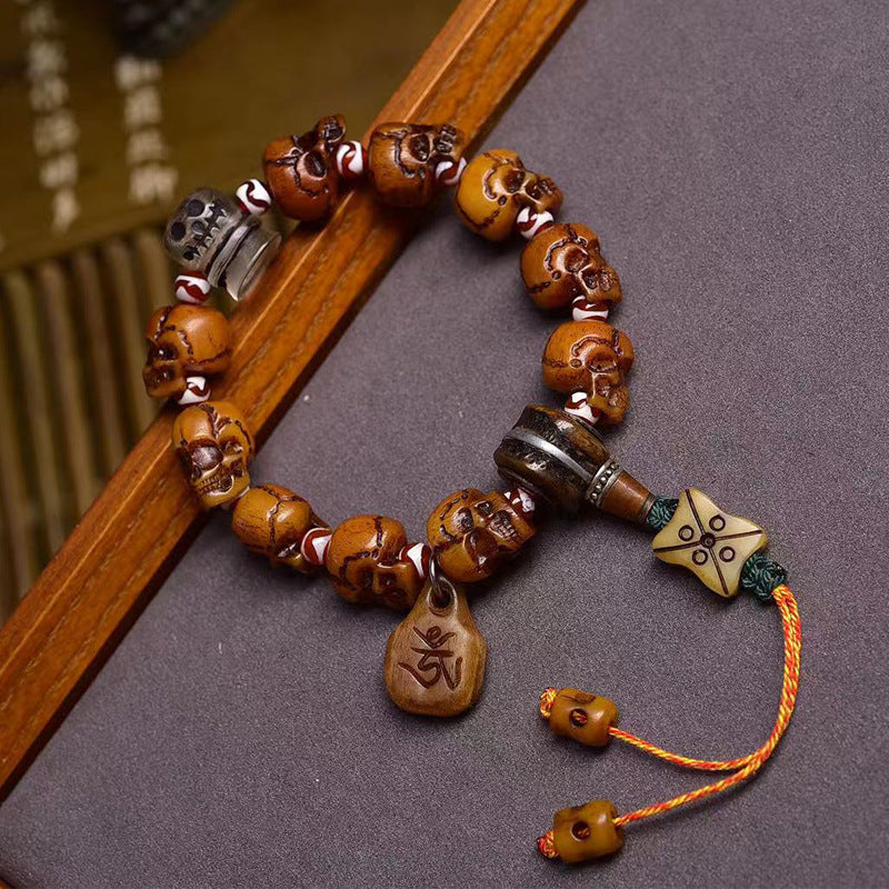 Aura Craft Tibetan Yak Bone Health and Blessing Bracelet 3