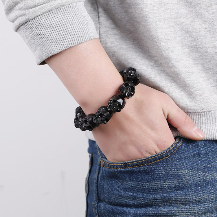 Aura Craft Tibetan Natural Black Yak Horn Blessing Amulet Bracelet