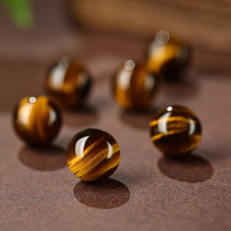 Aura Craft Natural Tiger Eye Pixiu Wealth and Health Bracelet 6