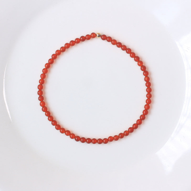 Aura Craft Red Agate and Persimmon Red Buddhist Beads Blessing and Lucky Bracelet 4