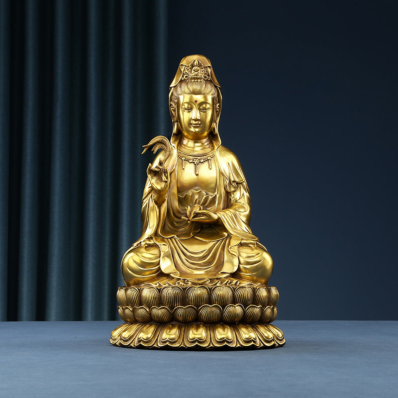 Aura Craft Feng Shui Guanyin Buddha meditation ornament, suitable for quiet rooms and study rooms 1