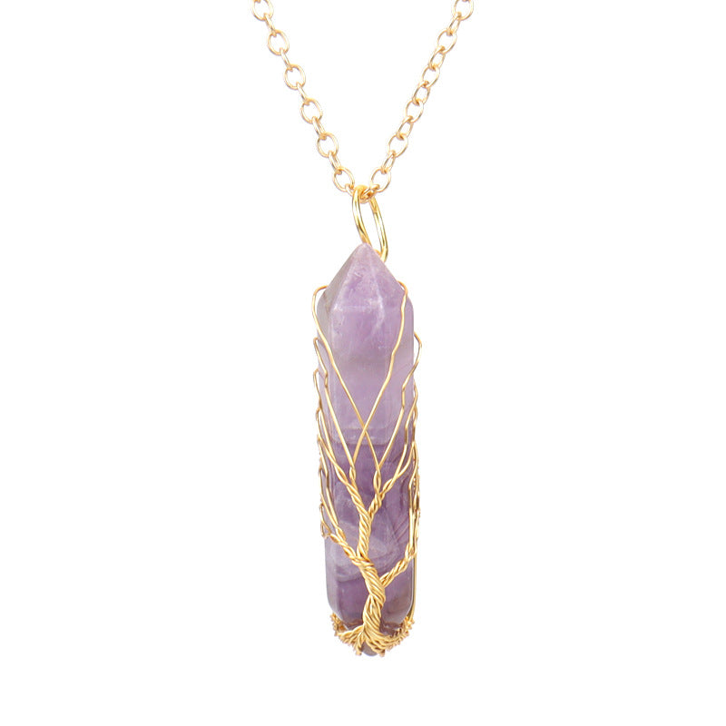 Aura Craft Meditation Crystal Tree of Life Wellness Pendant 6