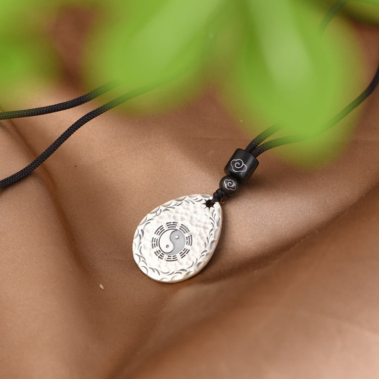Aura Craft Feng Shui Yin Yang Bagua Lucky Blessing Amulet Necklace