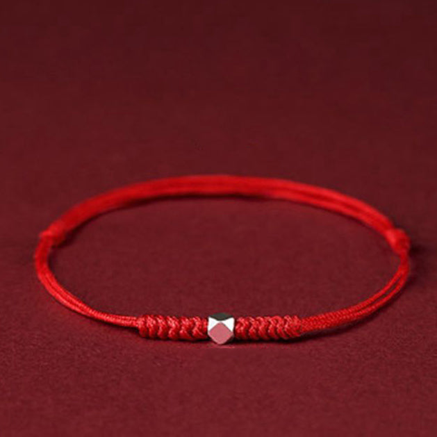 Aura Craft s925 sterling silver good luck beads red string bracelet 9