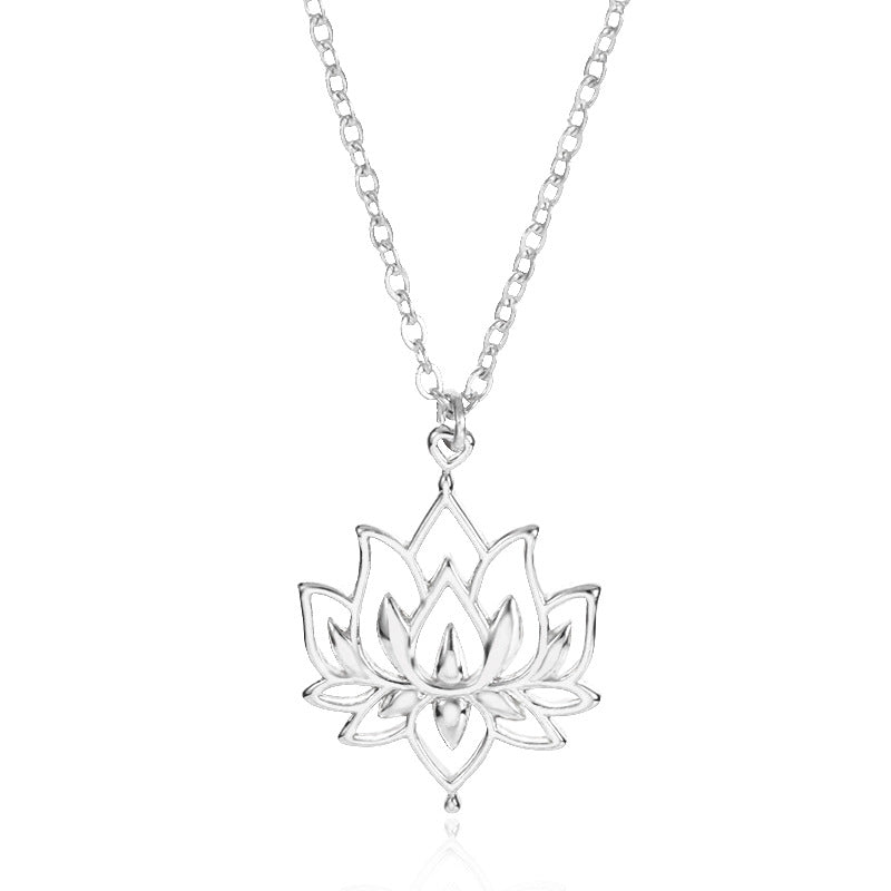 Aura Craft Hollow Lotus Meditation Health Blessing Necklace 5