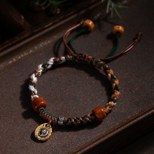 Aura Craft Tibetan Handwoven Peace Amulet Bracelet 1