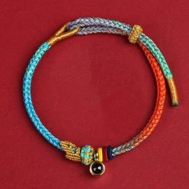 Aura Craft Colorful Hand-woven Knot Blessing Lucky Bracelet 3