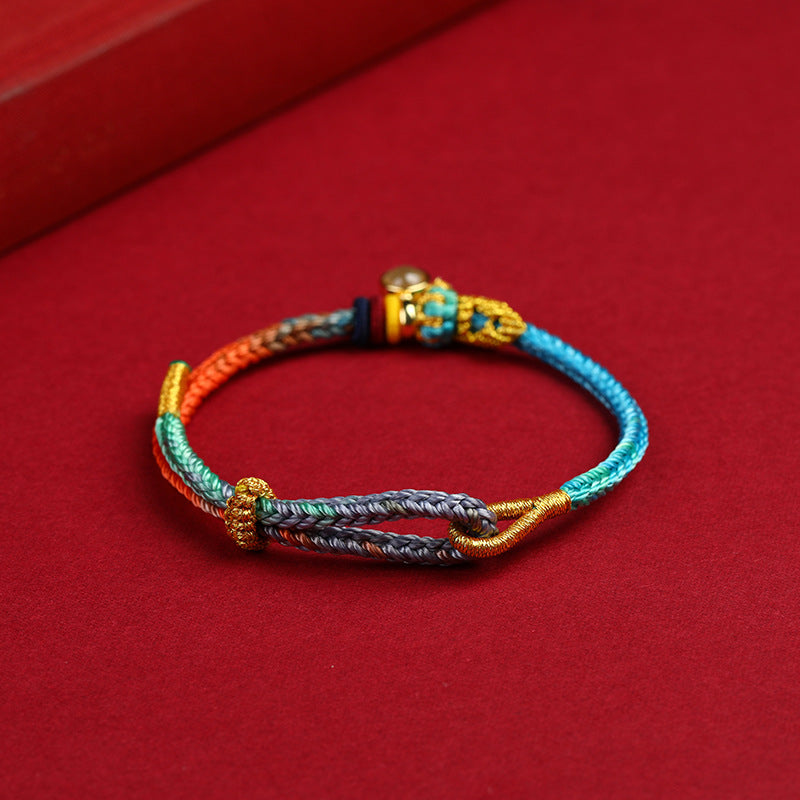 Aura Craft Colorful Hand-woven Knot Blessing Lucky Bracelet 4