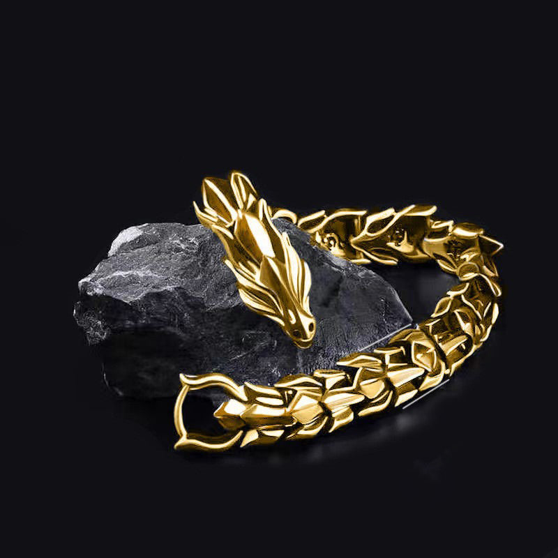 Aura Craft Loong Head and Scale Amulet Bracelet 2
