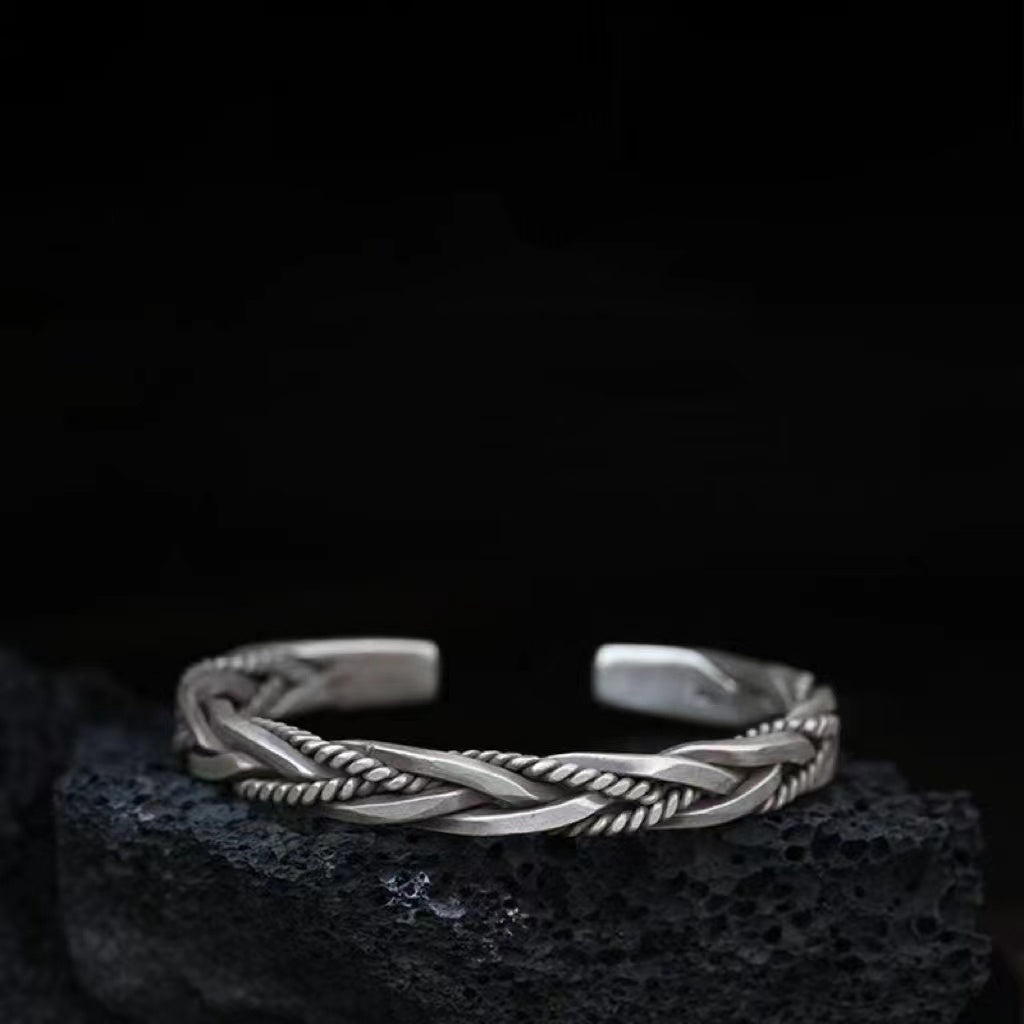 Aura Craft Mobius Hemp Rope Alloy Bracelet 3