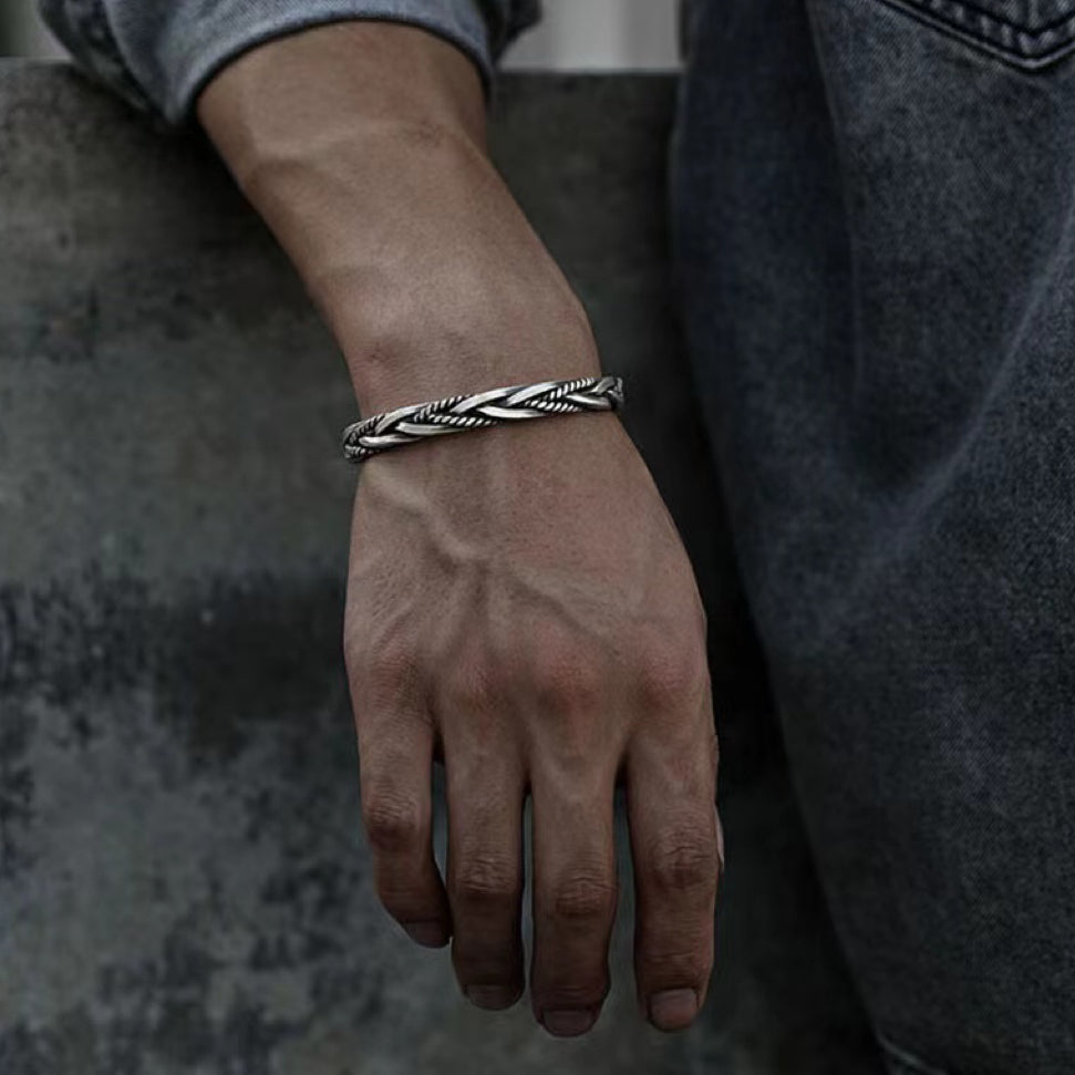 Aura Craft Mobius Hemp Rope Alloy Bracelet 5