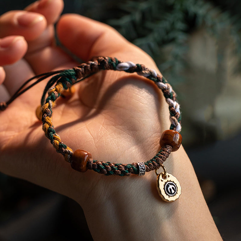 Aura Craft Tibetan Handwoven Peace Amulet Bracelet 8