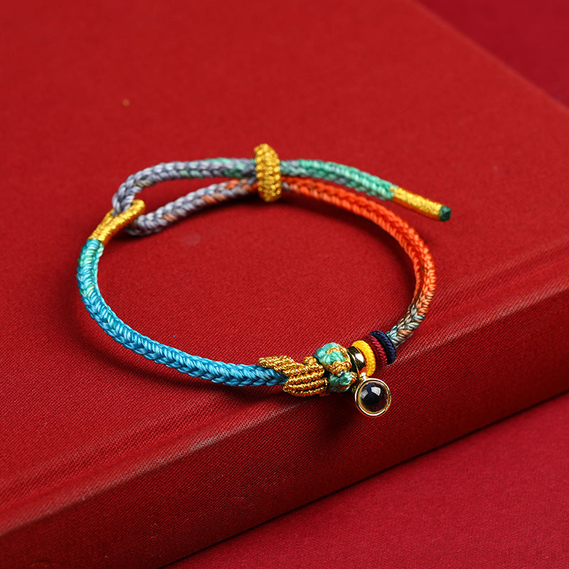 Aura Craft Colorful Hand-woven Knot Blessing Lucky Bracelet 1
