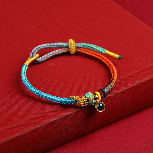 Aura Craft Colorful Hand-woven Knot Blessing Lucky Bracelet 1