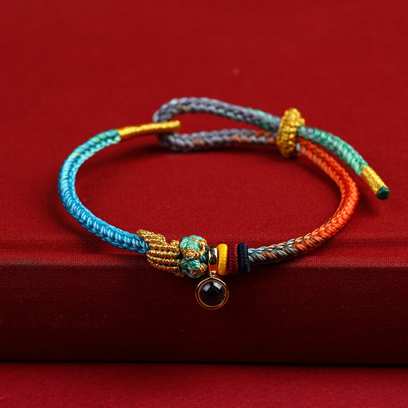 Aura Craft Colorful Hand-woven Knot Blessing Lucky Bracelet 2