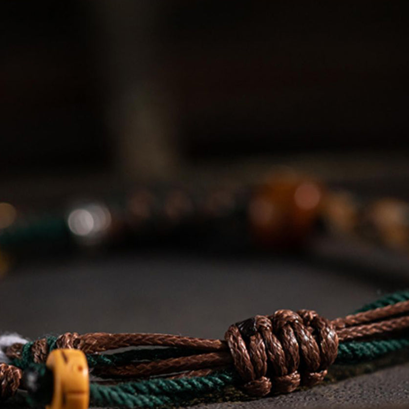 Aura Craft Tibetan Handwoven Peace Amulet Bracelet 5