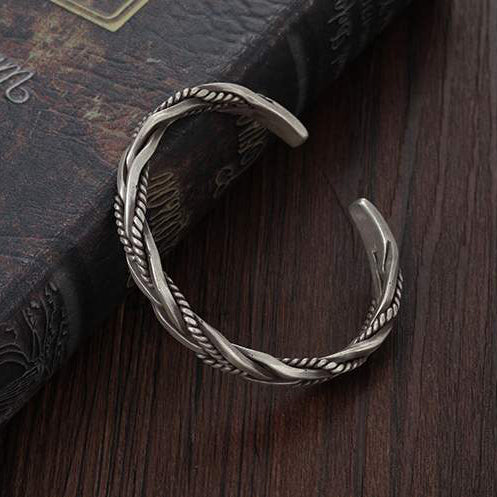 Aura Craft Mobius Hemp Rope Alloy Bracelet 2