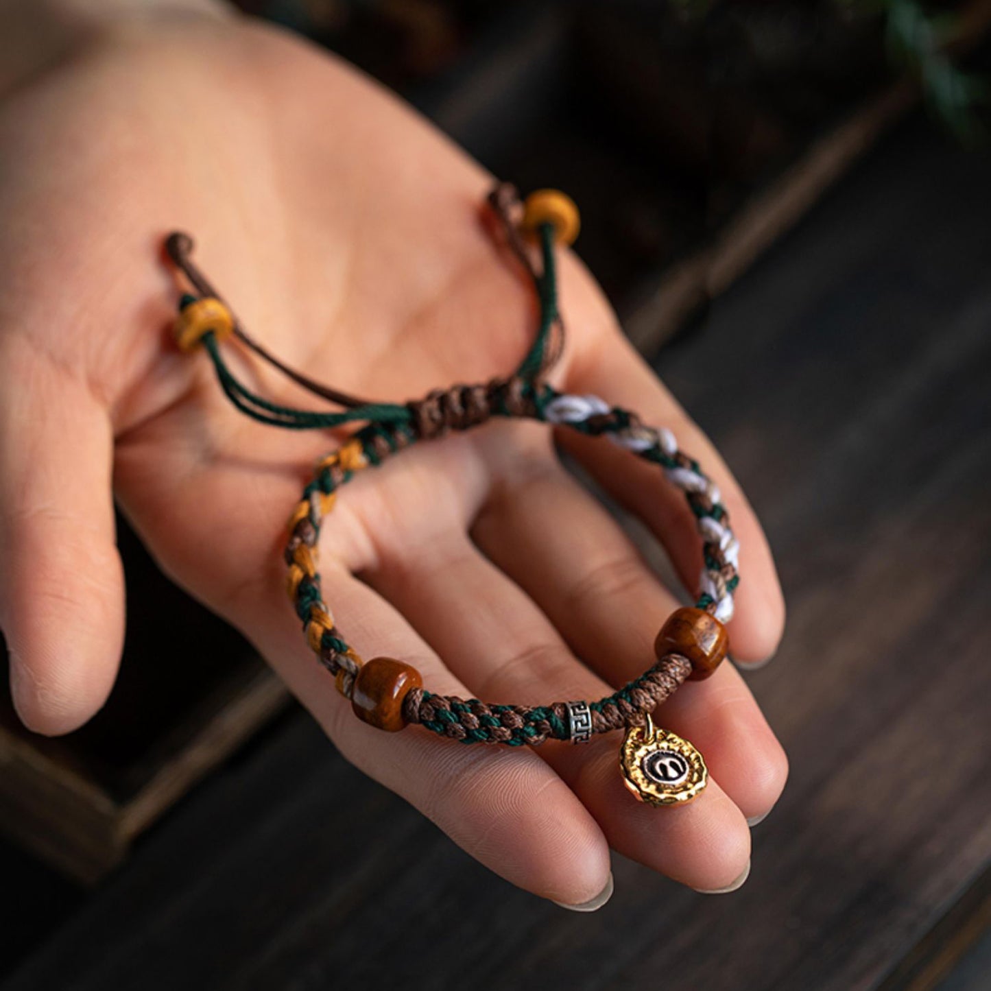 Aura Craft Tibetan Handwoven Peace Amulet Bracelet 6