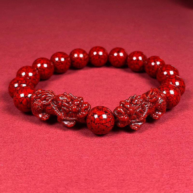 Aura Craft Natural Cinnabar Pixiu Fortune Bracelet 2