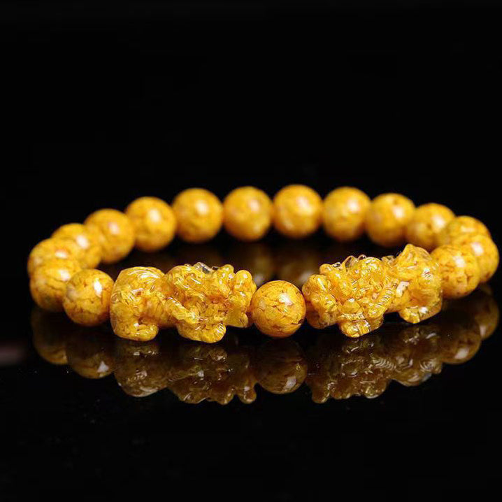 Aura Craft Natural Cinnabar Pixiu Fortune Bracelet 3