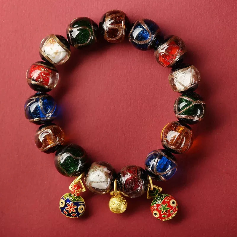 Aura Craft Feng Shui Perfect Guardian Wealth Knowledge Gold Devouring Beast Bracelet 8