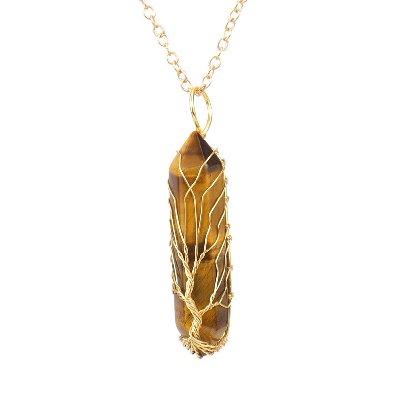 Aura Craft Meditation Crystal Tree of Life Wellness Pendant 7