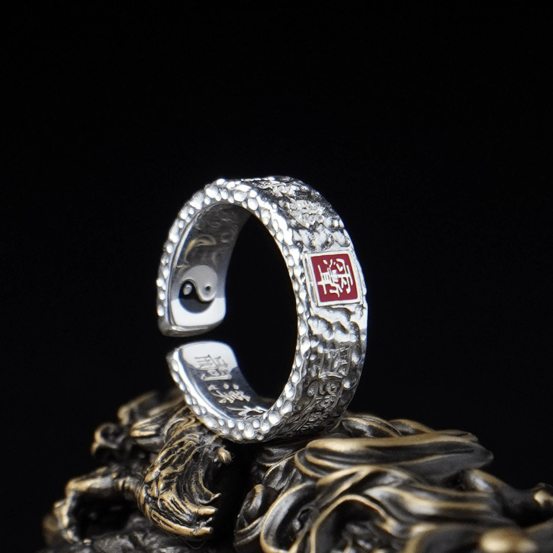 Aura Craft Feng Shui Yin Yang Fortune-Attracting and Evil-Warning Ring 2