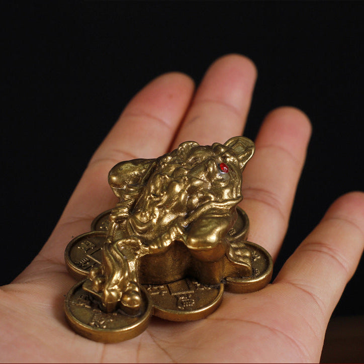 Aura Craft Feng Shui Fortune Toad Collecting Reiki Display piece 8