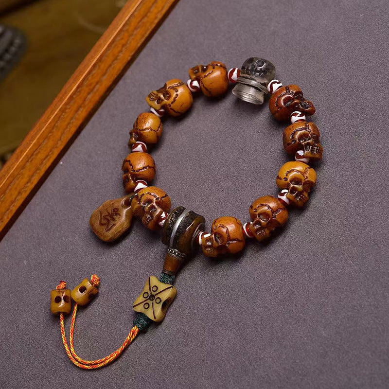 Aura Craft Tibetan Yak Bone Health and Blessing Bracelet 1