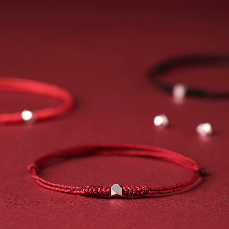Aura Craft s925 sterling silver good luck beads red string bracelet 3