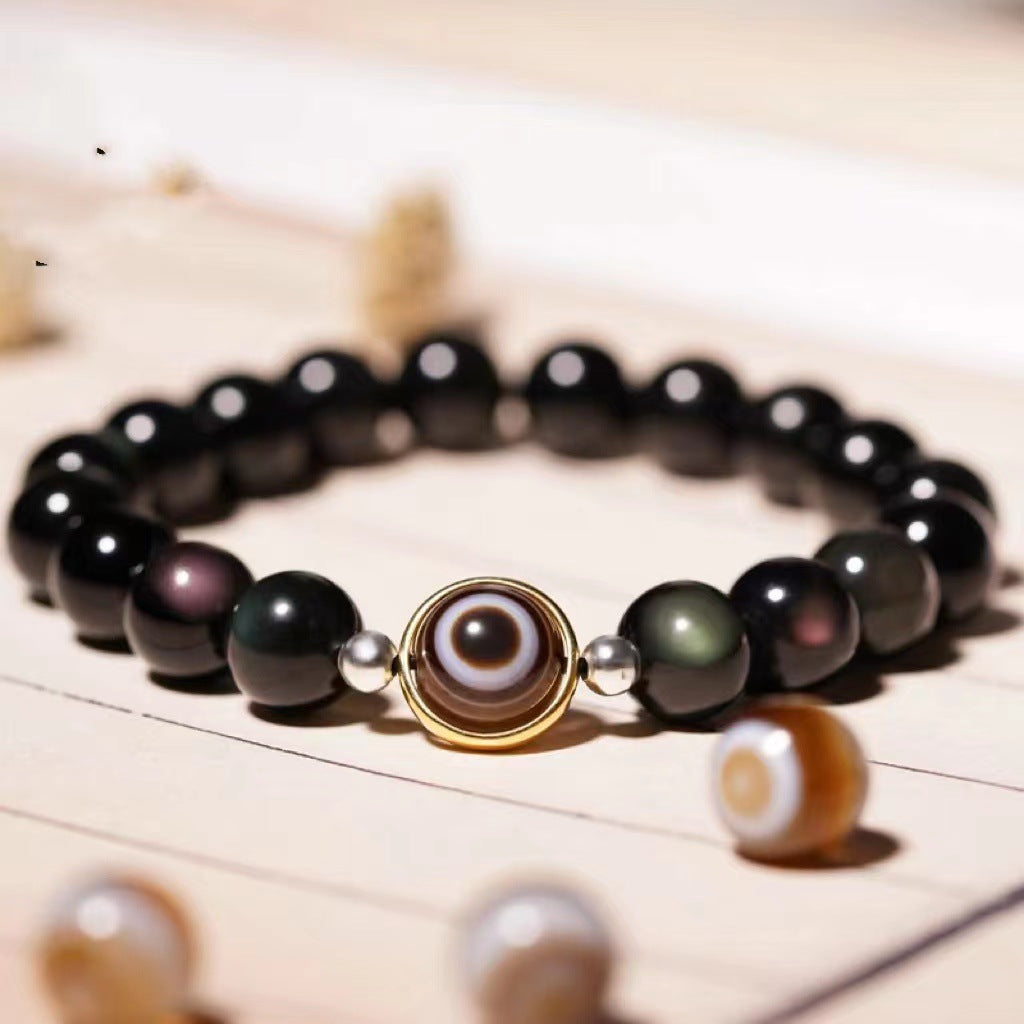 Aura Craft Feng Shui Obsidian Agate Fortune Bracelet 1