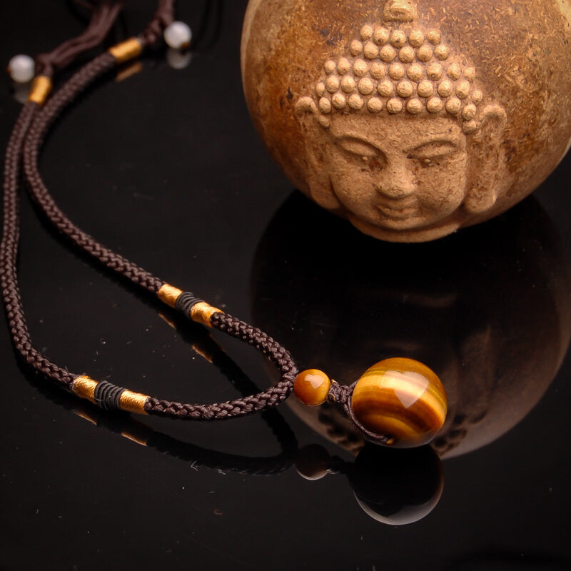 Aura Craft Healing Feng Shui Natural Tiger's Eye Pendant 1