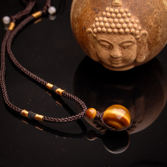 Aura Craft Healing Feng Shui Natural Tiger's Eye Pendant 1