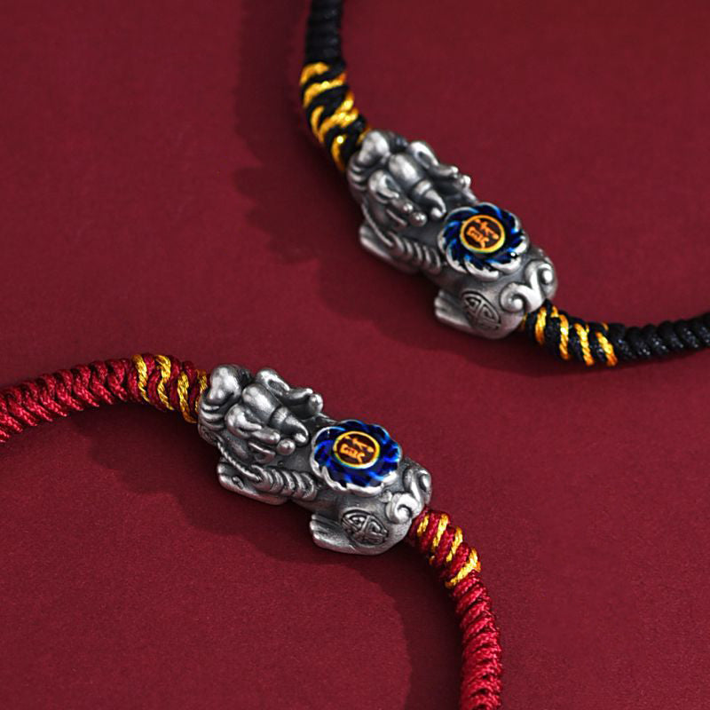 Aura Craft Pixiu Braided Red String Bracelet for Fortune and Evil 3