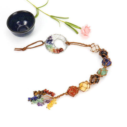 Aura Craft Tree of Life Seven Color Energy Gem Meditation Healing Hanging Ornament 1