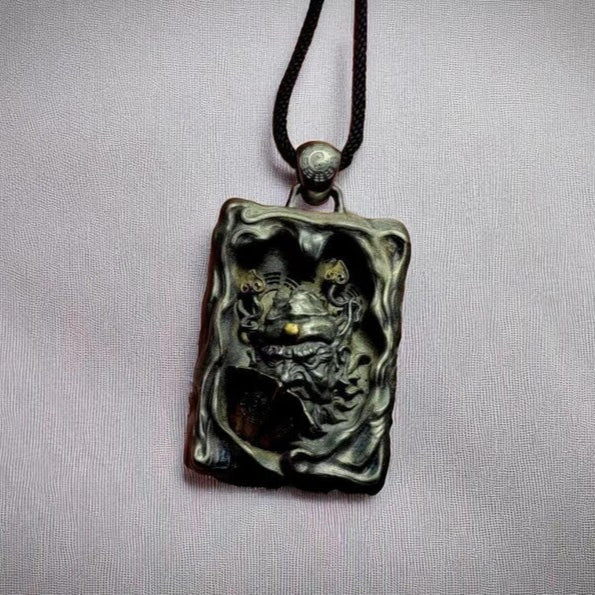 Aura Craft Feng Shui Zhong Kui Amulet Copper Pendant 2