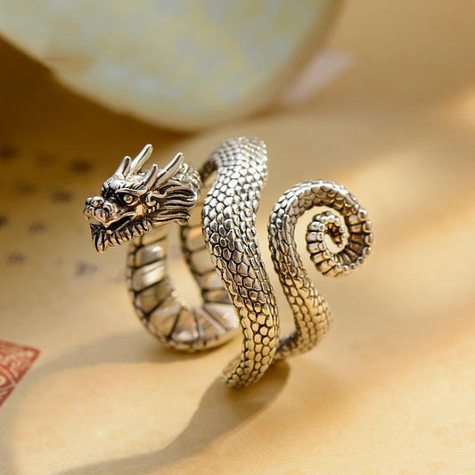 Aura Craft Dragon Head Lucky Ring 1