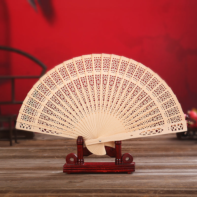 Aura Craft Feng Shui Hollow Carved Folding Fan 1
