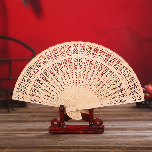 Aura Craft Feng Shui Hollow Carved Folding Fan 1
