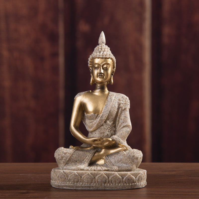 Aura Craft Meditation Sitting Buddha is suitable for living room, study room and tea room 5