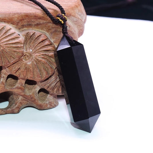 Aura Craft Natural Obsidian Healing and Health Crystal Pendant 1