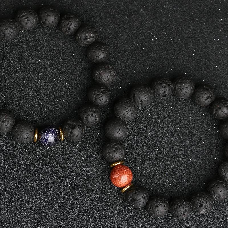 Aura Craft Volcanic Rock Meditation Blessing Bracelet 1