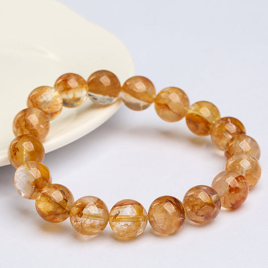 Aura Craft Natural Yellow Gum Flower Lucky Bracelet 1