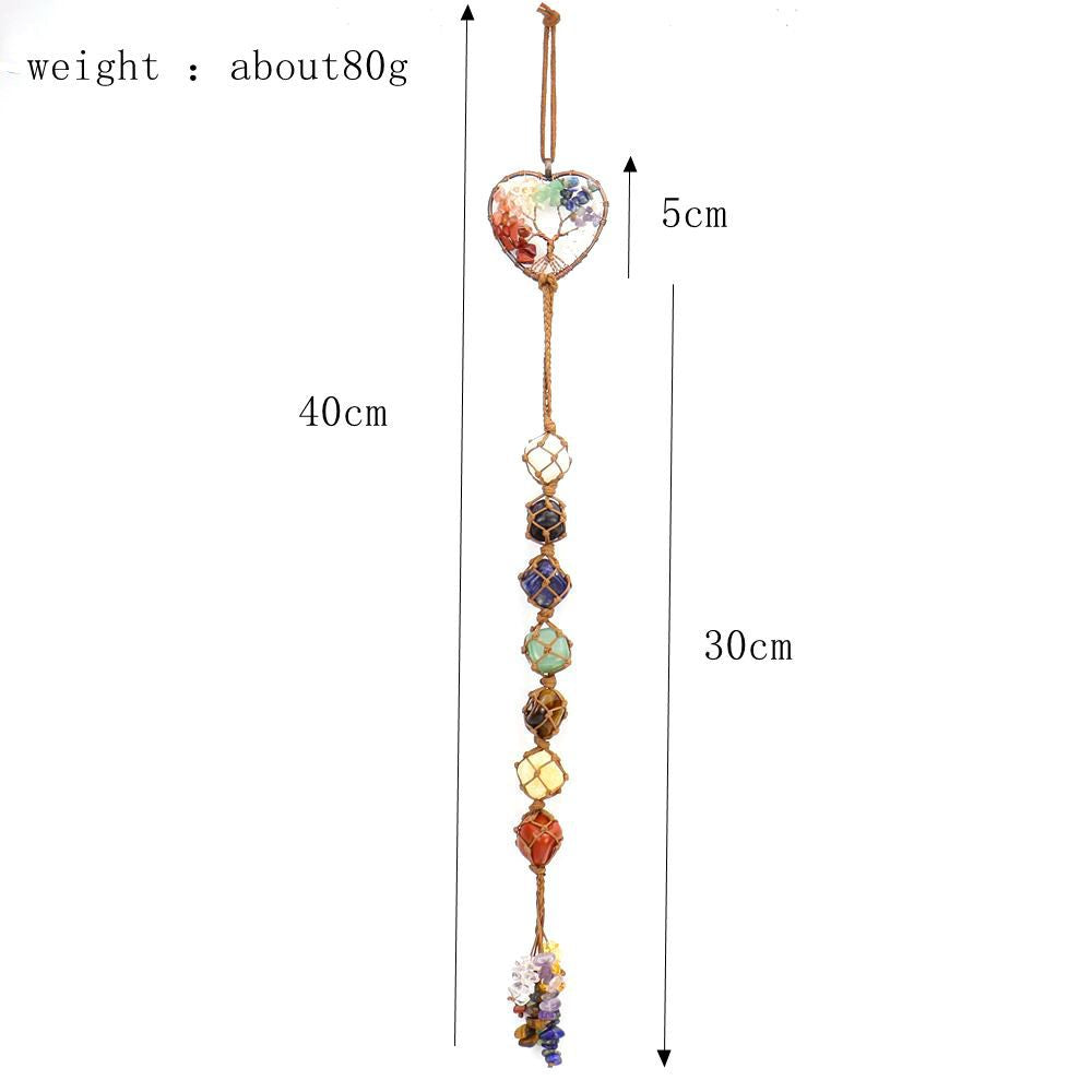 Aura Craft Tree of Life Seven Color Energy Gem Meditation Healing Hanging Ornament 4