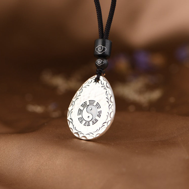 Aura Craft Feng Shui Yin Yang Bagua Lucky Blessing Amulet Necklace